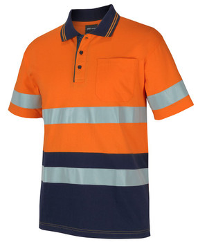 Jb's Hi Vis (D+N) S/S Cotton Polo 6DCPS