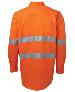 Jb's Hi Vis (D+N) Close Front L/S 190g Work Shirt  6HWCF