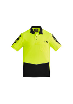 ZH315 Mens Hi Vis Flux Short Sleeve Polo