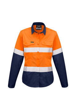ZW720 Womens Rugged Cooling HI Vis Taped Long Sleeve Shirt