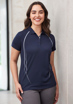 P604LS Womens Cyber Short Sleeve Polo