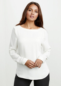 S828LL Womens Madison Boatneck Top