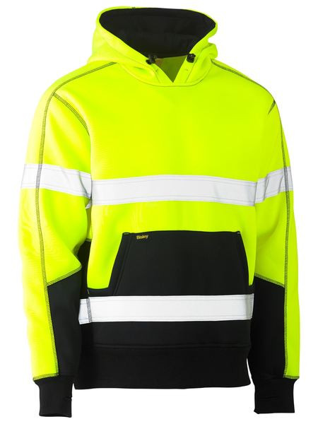 TAPED HI VIS TWO TONE FLEECE PULLOVER HOODIE BK6619T