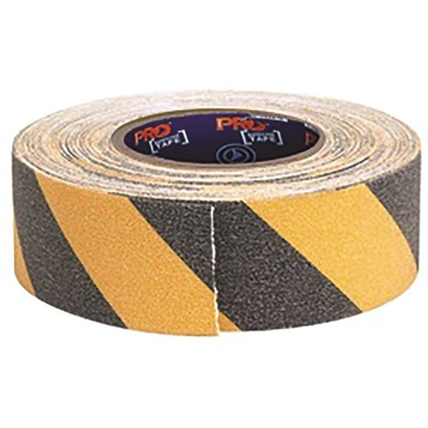 ProChoice® Self Adhesive Non Slip Hazard Tape Yellow & Black. 18m x 50mm YB1850-NS