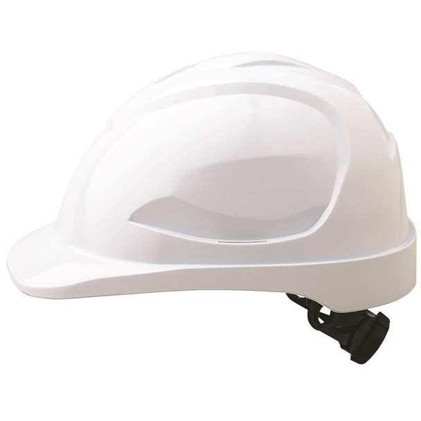 Pro Choice Safety Gear V9 Hard Hat Unvented Ratchet Harness HH9R White
