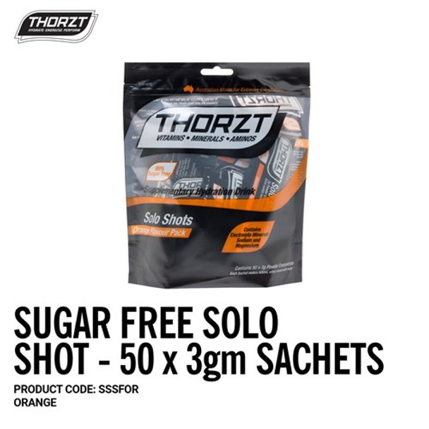 THORZT Sugar Free Solo Shot - 50 x 3gm Sachets - Orange SSSFOR