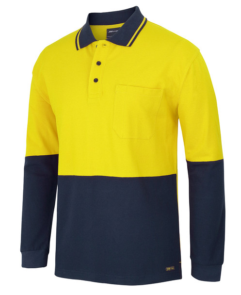 HI VIS L/S COTTON PIQUE TRAD POLO 6HVQL