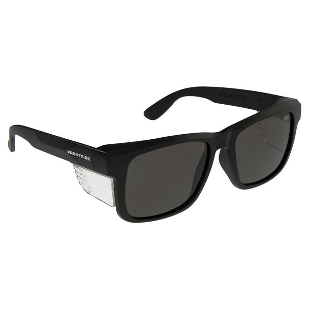 Safety Glasses Frontside Smoke Lens With Black Frame 6502BK