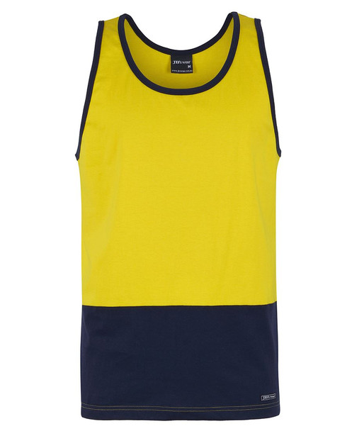 Jb's Hi Vis Cotton Singlet 6HTCS