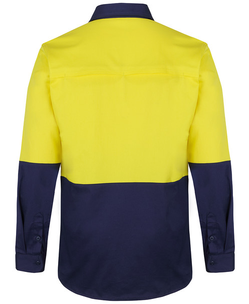 Jb's Hi Vis L/S Stretch Work Shirt 6HSWL