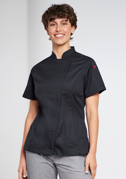 CH330LS Womens Alfresco Short Sleeve Chef Jacket