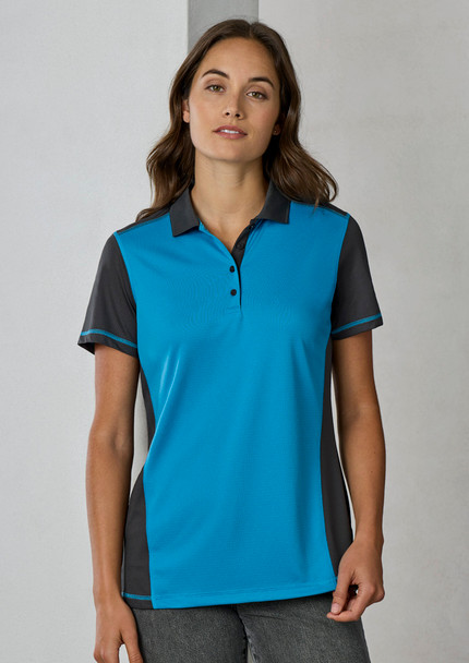 P419LS Womens Dart Short Sleeve Polo