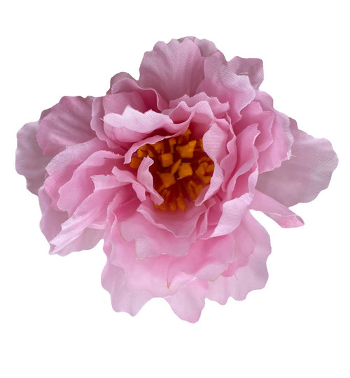 Cute 3 inch Pink Peony Hair Flower Clip and or Brooch Pin