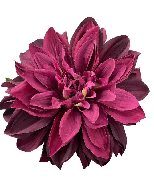 Stunning Burgundy Wine Dark Magenta Pink Dahlia Hair Flower Clip and Pin