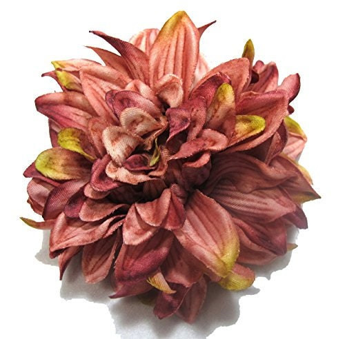 Mauve Dahlia Hair Flower Clip and Pin Brooch Flower Accessory