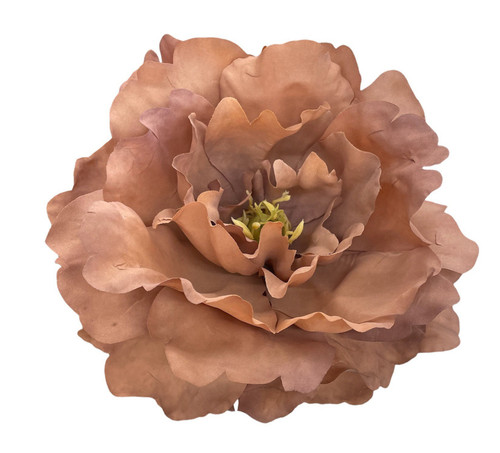 Beautiful Tan Brown Neutral Peony Hair Flower Clip and or Brooch Pin