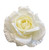 White Rose Hair Flower Clip and or Brooch Pin -Available in White, Ivory or Pastel Purple