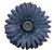 Navy Blue Gerber Daisy Hair Flower Clip