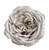 Grey Open Rose Flower Hair Clip