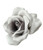 Light Grey Rose Flower Hair Clip