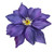 Purple Clematis Hair Flower Clip