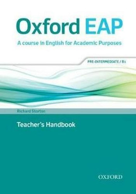 Oxford EAP: Pre-Intermediate/B1 Teacher's Book, DVD and Audio CD Pack