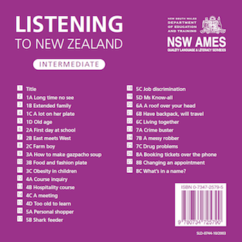 Listening to New Zealand: Intermediate Audio CD