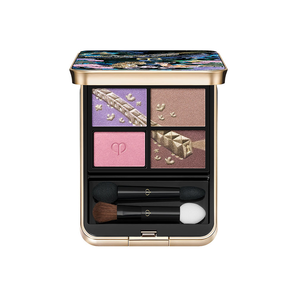 clé de peau フェイスカラー アイシャドウ限定デザイン 110 504 Cle de Peau Eye Color Quad ~ 504 Pastel Tea Safari ~ 2025 Holiday