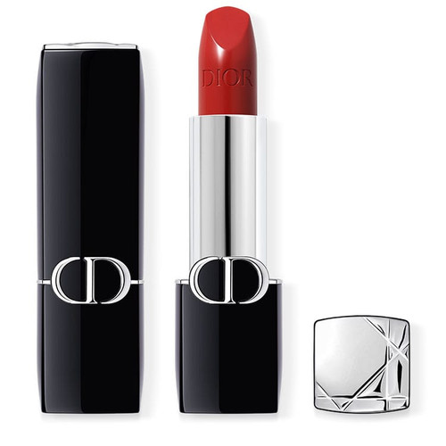 DIOR Rouge Dior Lipstick #743 Rouge Zinnia Satin Finish ~ 2024 Spring Limited Edition