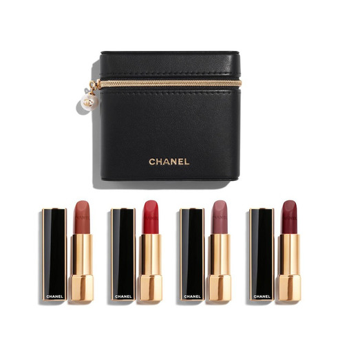 CHANEL ROUGE ALLURE VELVET 2本セット 専用ケース付き CHANEL Rouge Allure Velvet Les Perles Set of 2 Luminous