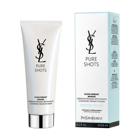 YSL Pure Shots Clean Reboot Mousse Cleanser 125ml - www