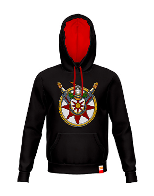 DARK SOULS - PRAISE THE SUN HOODIE (RED) - Black[S]