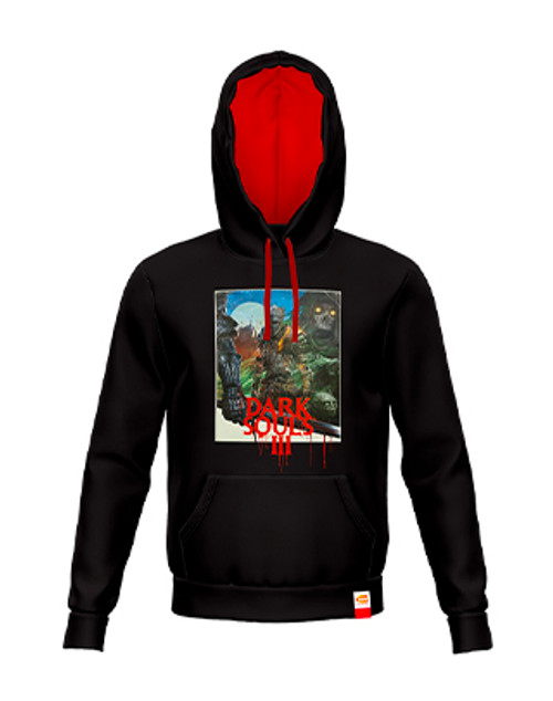 DARK SOULS - RETRO HOODIE  - Negro[XXXL]