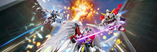 banner del juego gundam breakers 4