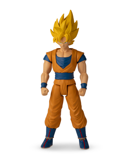 dragon ball super figura di goku saiyan prodotto packshot