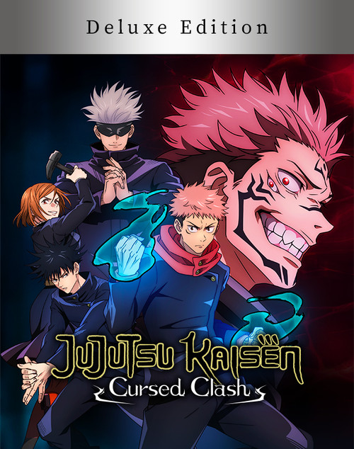 jujutsu kaisen cursed clash packshot del prodotto gioco deluxe