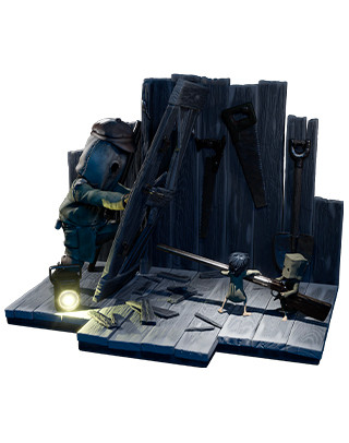 LITTLE NIGHTMARES II - Confronting the Hunter Diorama