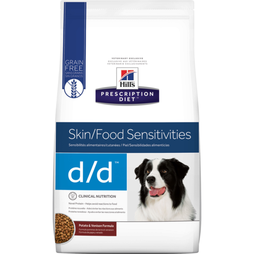 Hills d/d Skin/Food Sensitivities Canine Potato and Venison-Dry 25 lb