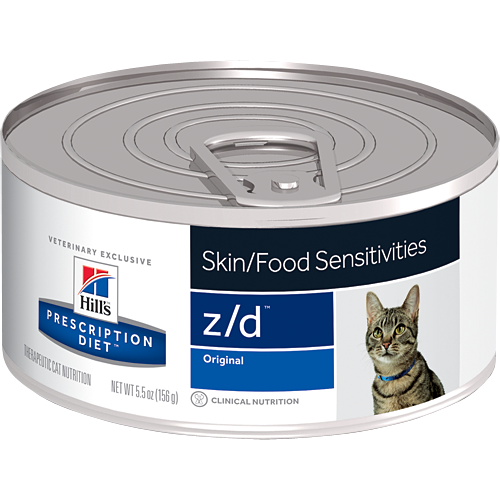Hills z/d Skin/Food Sensititivites Feline 24/5.5 oz. can