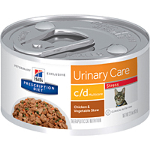 Hills c/d Multicare Stress Urinary Care Chicken & Vegetable Stew Feline 24/2.9oz cans