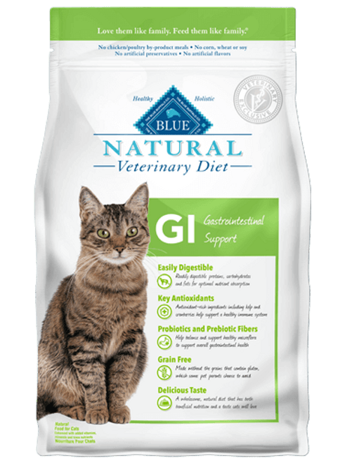 Blue Natural Veterinary Diet Feline GI Gastrointestinal Support - 7lbs