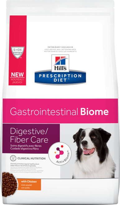 Hill's Prescription Diet Gastrointestinal Biome Digestive/Fiber Care with Chicken Dry Dog Food 16 lb