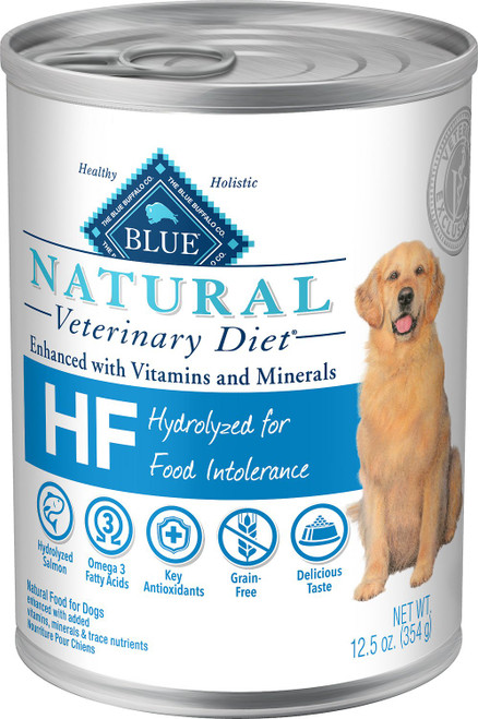 Blue Natural Veterinary Diet HF Hydrolyzed for Food Intolerance Canned Dog Food - 12/12.5oz