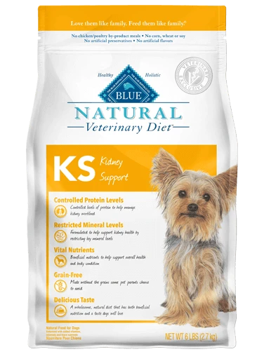 Blue Natural Veterinary Diet Canine KS Kidney Support Dog Food 22lb