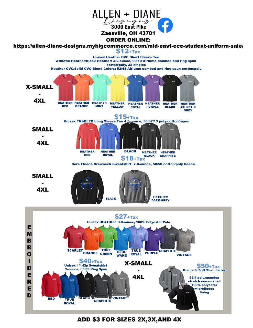 Mid East ECE Student Uniform Sale Mid East ECE Student Uniform Sale