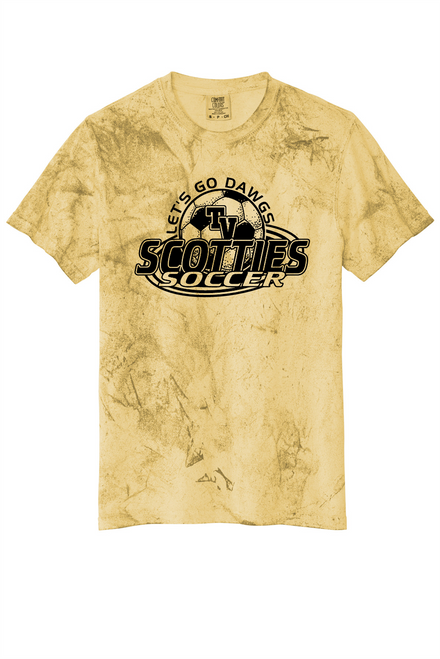Tri-Valley Scotties Soccer Color Blast T-Shirt Citrine