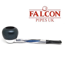 Falcon - Shillelagh (Polished/ Blue) with Carbon Fibre Blue Apple Bowl