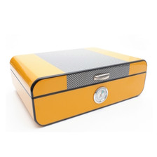 Savinelli - Yellow Lacquered  Humidor in Carbon Fibre - S61195L