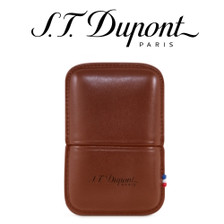 ST Dupont - Brown Leather Lighter Case - For Ligne 2