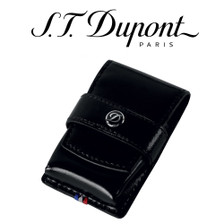 ST Dupont - Line D Lighter Case - Black Leather - For Ligne 2
